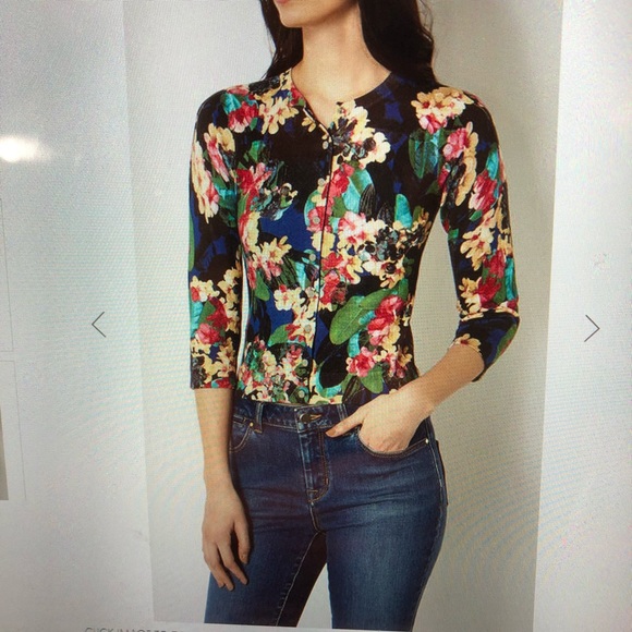 NWT Tropical Millen print Karen floral cardigan nm0N8w